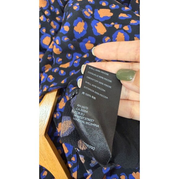 Anthropologie Loveland Jumpsuit US 6 UK 10 Leopard Print Viscose Wide Leg - Picture 9 of 14